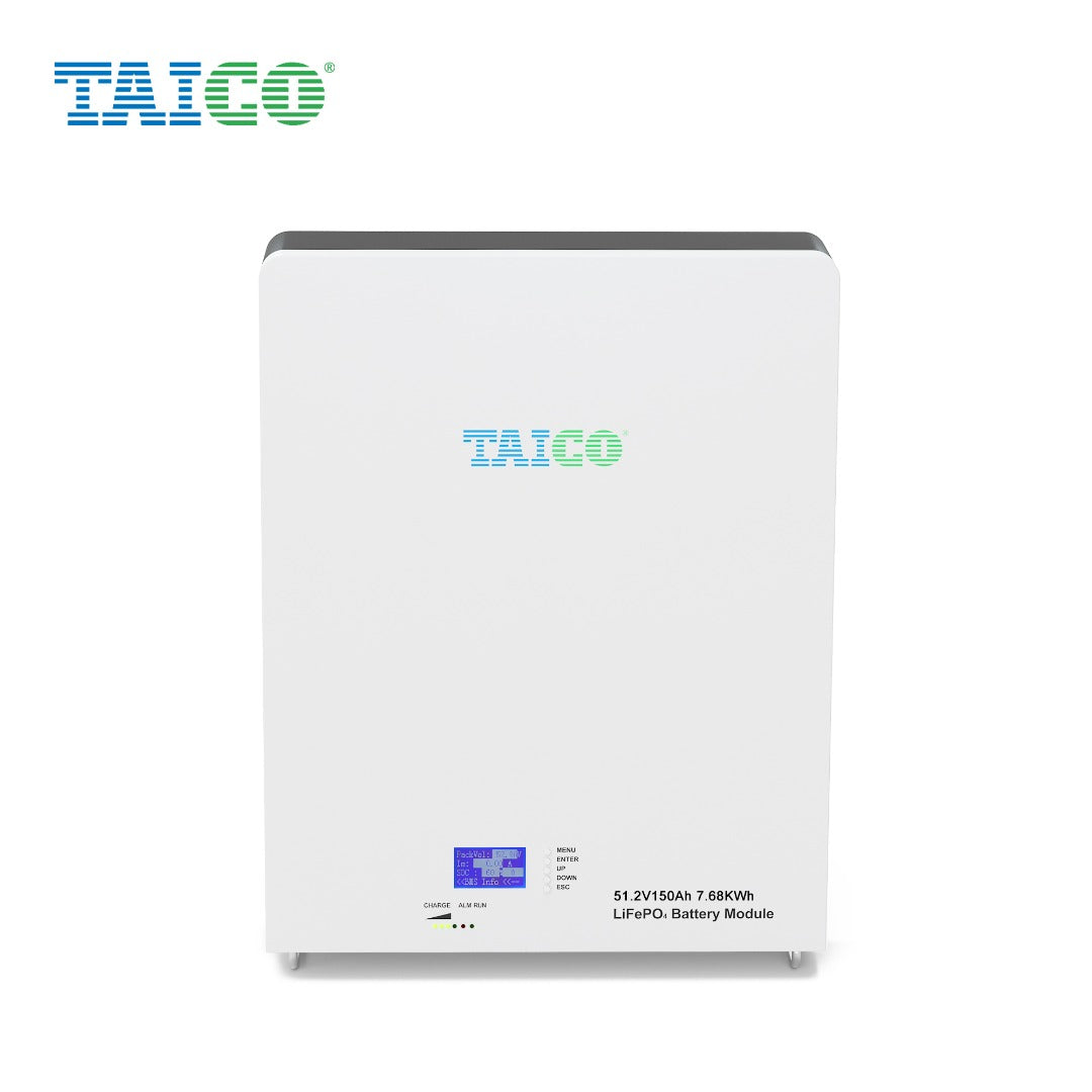 TAICO-51.2 V 150 AH-WALL MOUNTED+BALANCER